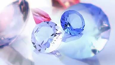 唯美爱情五彩钻石宝石浪漫展示宣传视频的预览图